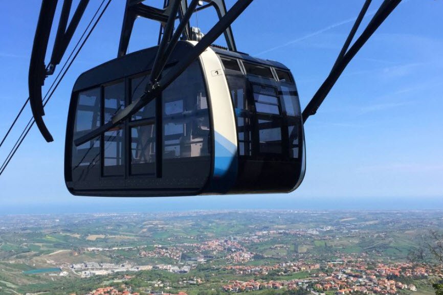 Funivia di San Marino (Cable Car), Borgo Maggiore to San Marino City, San Marino